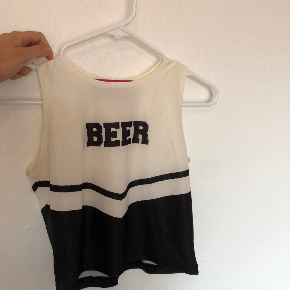 OMIGHTY Beer cheerleader croptop